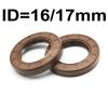 1PC 2PC ID 16 17 MM TC Oil Brown Rubber Spring Gasket 16x35x10 16x30x7 16x35x7(16x40x10 1PC) view 2
