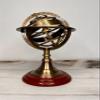 Brass Armillary Sphere Astrolabe Nautical Marine Tabletop Globe Armillary Sphere Globe Spherical 5 Inch view 4