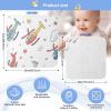 Kigai Muslin Hooded Baby Towel 30x30 Inch Ultra Soft Absorbent Cotton Baby Bath Towel with Hood for Newborn Infant Toddler Cartoon Plane Baby Essentials for Boys Girls view 4