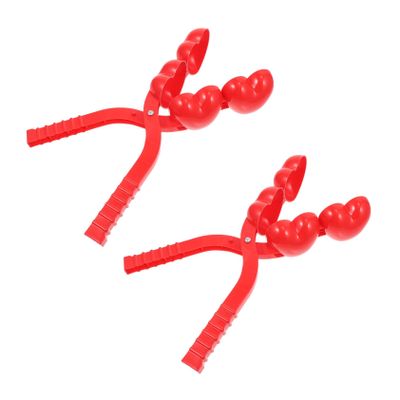 YARNOW 2pcs Outdoor Maker Clips Heart-Shaped Fighting Tools for Fun Playtime Comfortable Grip for Easy Use for Boys and Girls and Adults