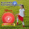 10 Inch Kickball Set, Playground Ball with Carrying Bag and Pump, Dodge Balls for Kids and Adults, Bouncing Sport Handball and Toy Ball, Outdoor Rubber Balls Official Camps and Schools Play Ball view 4
