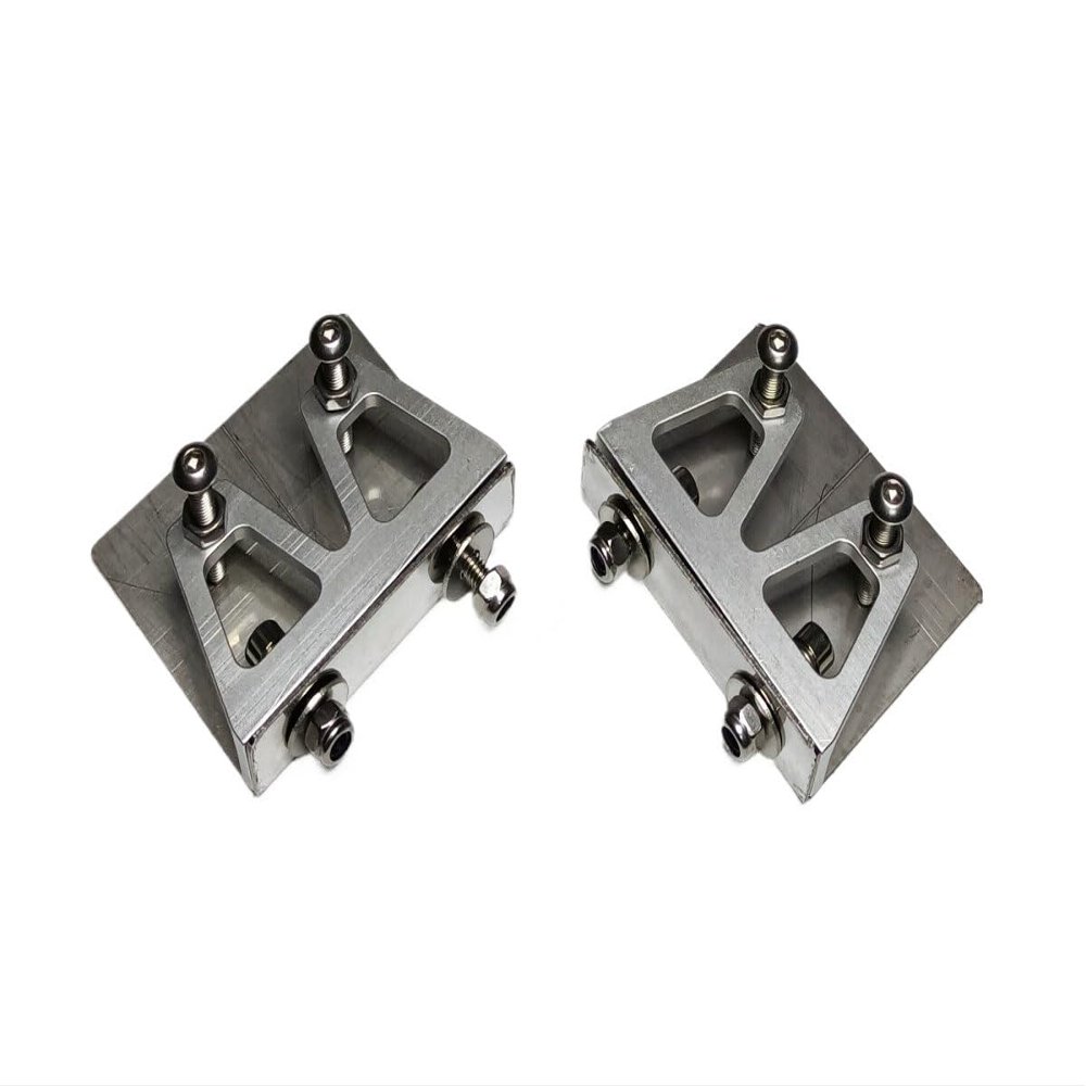 Medium RC O Boat Trim Tab - 46mm x 56mm CNC Machined Aluminum with Anodized Finish
