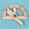 DYNWAVE 3X DIY Handmade Angle Ruler Angle Measure Tools Experiment Toy for Classroom view 4