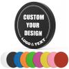 100 PCS Custom Poker Chips, 9 Colors Drink Tokens Chips, Double Sides Full-Color Print Your Logo and Text, Personalized Plastic Poker Chips for Bar Promotions, Golf Club, Parties & Events (Black) view 1