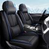NCCLOVELY Car Seat Covers for Volkswagen Atlas 2018-2024 2025,Waterproof Leather Seat Covers 2-Seats Luxury,Interior Accessories with Airbag,Automobile Seat Cover Sets for Atlas(Black+Blue) view 1