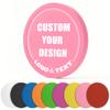 100 PCS Custom Poker Chips, 9 Colors Drink Tokens Chips, Double Sides Full-Color Print Your Logo and Text, Personalized Plastic Poker Chips for Bar Promotions, Golf Club, Parties & Events (Pink) view 1