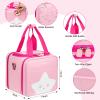 ZIOZERTT Carrying Case Compatible with Little Tikes Story Dream Machine Books Starter Set,Portable Storage Bag for Story Books and Character with Handle and Shoulder Strap,Pink,Case Only view 3