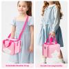 ZIOZERTT Carrying Case Compatible with Little Tikes Story Dream Machine Books Starter Set,Portable Storage Bag for Story Books and Character with Handle and Shoulder Strap,Pink,Case Only view 4
