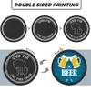 100 PCS Custom Poker Chips, 9 Colors Drink Tokens Chips, Double Sides Full-Color Print Your Logo and Text, Personalized Plastic Poker Chips for Bar Promotions, Golf Club, Parties & Events (Yellow) view 3