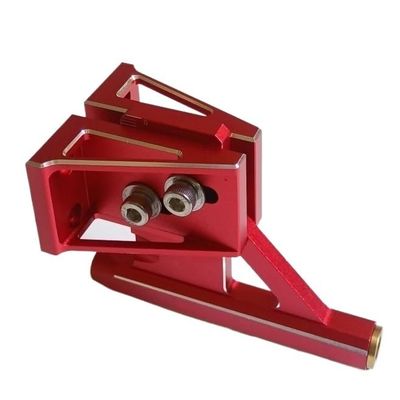 6.35mm x 90mm Reinforced Shaft Bracket for RC Racing Boats - 7075 Hard Aluminum Construction(Red)