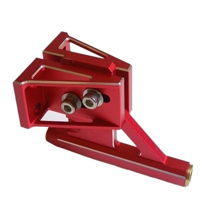 6.35mm x 90mm Reinforced Shaft Bracket for RC Racing Boats - 7075 Hard Aluminum Construction(Red)