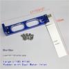 102/127/180mm x 160mm Dual-Inlet Racing Rudder for RC Gasoline Boats - L-Shaped 6061 Aluminum Base, Blue Anodized Finish(180 * 160mm) view 2