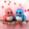 Articulated Love Bird, Blue | Home Dcor and Office Desk Toys | Autism, ADHD, Sensory | 3D Printed Gift view 1