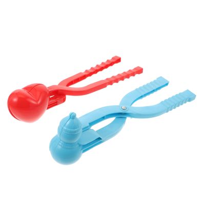 VANZACK 2pcs Heart Shape Maker Clips Outdoor Plaything for Fights Creative Shape Tool for Boys and Girls Smooth Edges Mild