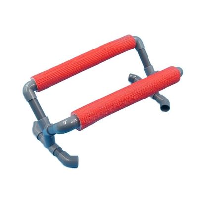 PVC Mini Boat Stand for RC Boats - Shockproof & Non-Slip Display Holder (25cm/36cm, Red/Blue), Compatible with O-Boats & Shrimp Boats(Red-36 * 17 * 14cm)