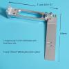 160mm Dual-Inlet Racing Rudder for RC Gasoline Boats - T-Shaped 6061 Aluminum Base, 142/172/192mm Options(172 * 160mm) view 2