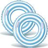 43 in Inflatable Pool Floats for Adults- 2 Pack Blue Striped Pool Floaties Pool Tubes Swim Rings with Handles Inflatable Pool Float for Swimming Pool Party Lake Beach Adults (Blue, 120) view 1