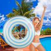 43 in Inflatable Pool Floats for Adults- 2 Pack Blue Striped Pool Floaties Pool Tubes Swim Rings with Handles Inflatable Pool Float for Swimming Pool Party Lake Beach Adults (Blue, 120) view 2