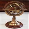 Brass Globe Armillary/Engraved Nautical Horoscope Globe/Brass Tabletop Sphere Antique astrolabe armillary globe/Zodiac Brass Armillary 8 Inch view 1
