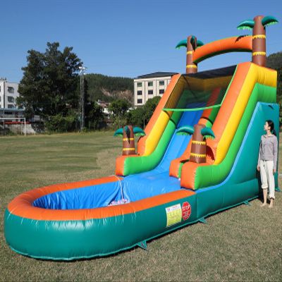 21FT(L) Commercial Grade Water Slide for Kids Adult, (Heavy Duty Full PVC) (Big Airtight Splash Water Pool), 1100w Blower, Inflatable Waterslide for Backyard, Outdoor Park, 21x9x12ft