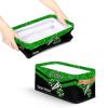 Ioracida Custom Cheer Storage Basket Bin with Name for Girls Room, Fabric Foldable Personalized Cheerleading Storage Box Organizer with Handles, Green Glitter view 3