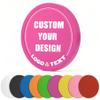 100 PCS Custom Poker Chips, 9 Colors Drink Tokens Chips, Double Sides Full-Color Print Your Logo and Text, Personalized Plastic Poker Chips for Bar Promotions, Golf Club, Parties & Events (Rose Red) view 1