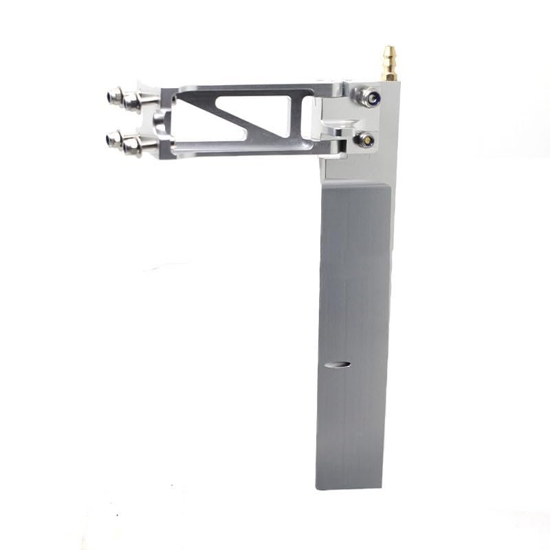 Aluminum Reinforced Rudder Set, Multiple Sizes (O-3.5 to O-27) for RC Gas/Electric Boats(90 * 28 * 158mm)