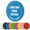 100 PCS Custom Poker Chips, 9 Colors Drink Tokens Chips, Double Sides Full-Color Print Your Logo and Text, Personalized Plastic Poker Chips for Bar Promotions, Golf Club, Parties & Events (Blue) view 1