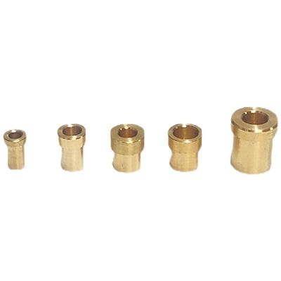 Brass Bushing for Model Ship Shaft - DIY Nautical Simulation Parts (2-5mm Sizes), Realistic Ship Building Accessory, 5 Piece(4mm-2mm)