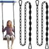 2Pcs 84" Hanging Swing Chain with 4 Carabiners, Stainless Steel Chains with PE Sleeves Anti-Tangle Safety Design, Heavy Duty Hang Hardware Kit for Hammock Chairs, Punching Bags, 660lb Capacity view 1