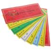 DOITOOL Traditional Chinese Style Feng Shui Cards 9pcs Amulet for Health Wealth Decorative view 1