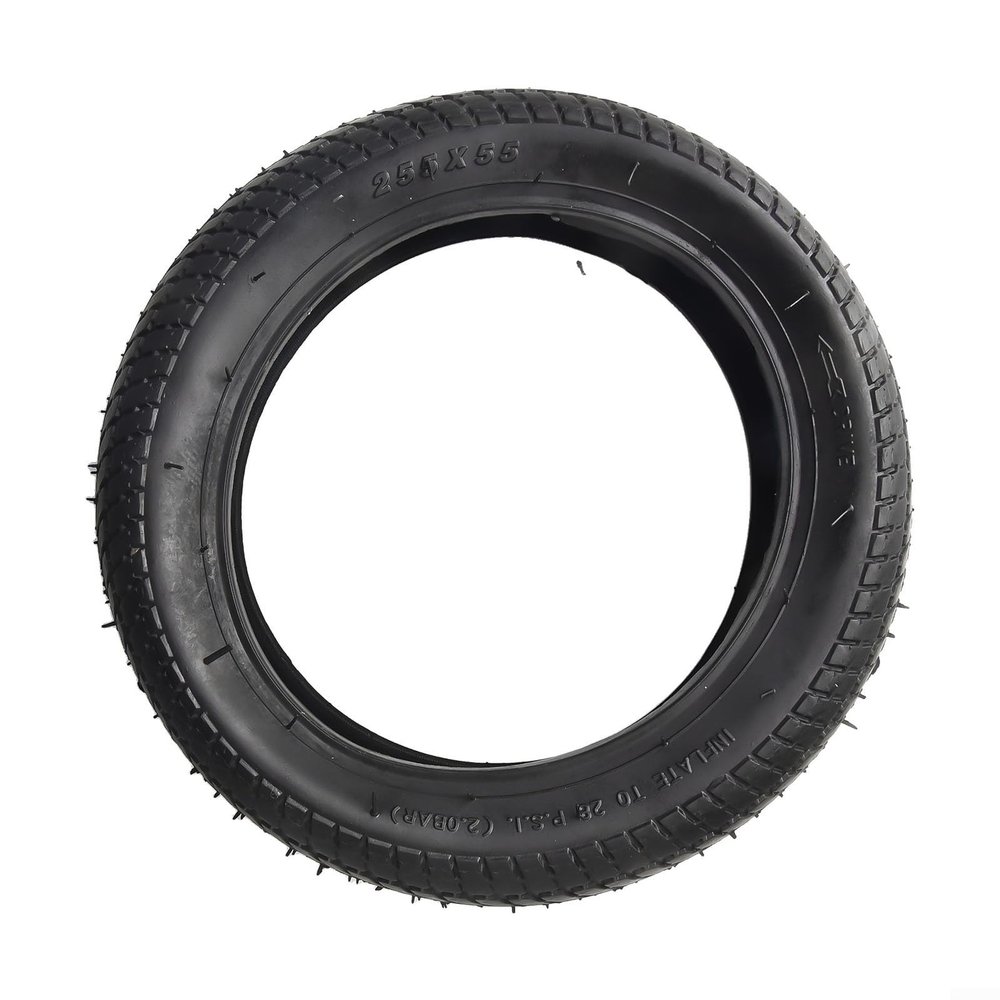 255X55 Inner And Outer Tire For Children Bike, Rubber Tyre For Three-Wheeled Baby Hand Push Inner And Outer Tire Accessories(Tire)