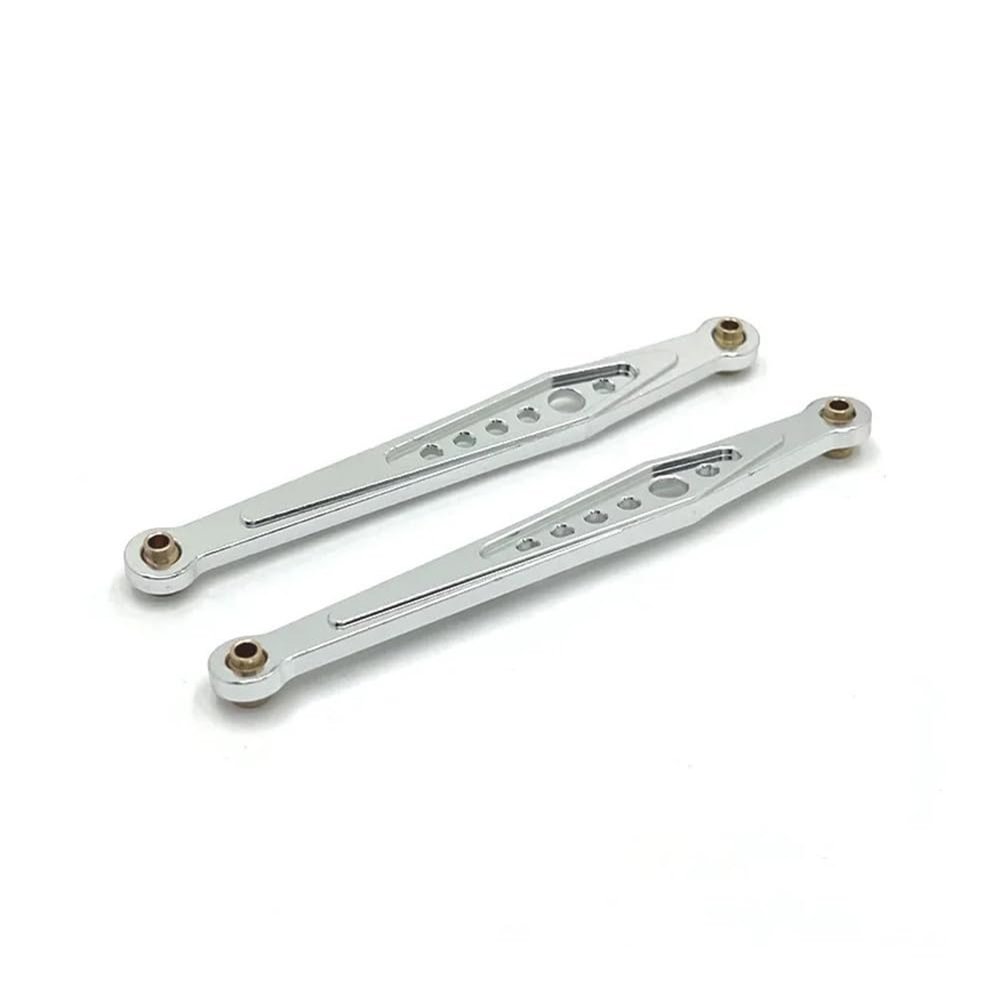 1/12 RC Car Upgrade Parts Accessories 124006 12423 12427 12428 12429 Metal Rear Link Tie Rod(Silver)