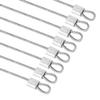 8Pack Metal Clip R Pin Rod with Steel Anti-Lost Rope RC Body Shell Clip Wire for 1/8 1/10 RC Car Compatible with Traxxas HSP Arrma Axial Redcat (Silver) view 2