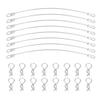 8Pack Metal Clip R Pin Rod with Steel Anti-Lost Rope RC Body Shell Clip Wire for 1/8 1/10 RC Car Compatible with Traxxas HSP Arrma Axial Redcat (Silver) view 3