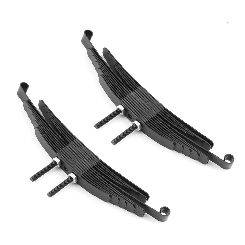 YRhXAF 1 Pair Steel Leaf Springs Compatible with 1/14 RC Tractor Trailer Truck Model Car Upgrade Parts Spare Accessories(13 Piece)