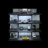1/64 Scale Die-cast Model Car Display Case Organizer - Parking Garage Diorama Compatible with Hot Wheels Matchbox Mini GT,for Toy Car Display and Storage 20 Parking Spaces(Grey) view 3