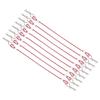 8Pack Metal Clip R Pin Rod with Steel Anti-Lost Rope RC Body Shell Clip Wire for 1/8 1/10 RC Car Compatible with Traxxas HSP Arrma Axial Redcat (Red) view 1