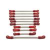 10pcs 104006 104010 104020 104026 Metal Link Rod Adjustable Linkage Steering Link 1/10 RC Car Upgrade Parts Accessories(Red) view 1