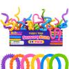 24Pcs Fidget Toys Bulk for Kids: Textured Silicone Sensory Sticks, Fidgets for Classroom Prizes, Birthday Party Favors, Goodie Bags Stuffers, Prize Box Toys, Easter Basket Stuffers Egg Filler view 1