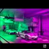 1/64 Neon Style LED Diorama Display Case - Compatible with Hot Wheels Matchbox Mini GT Diecast Cars, for Model Car & Figures Display and Storage (Vehicles Not Included) CP01 view 4