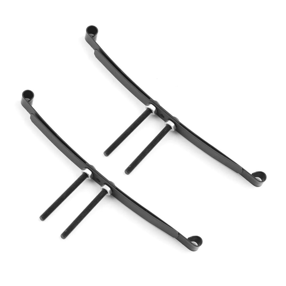 YRhXAF 1 Pair Steel Leaf Springs Compatible with 1/14 RC Tractor Trailer Truck Model Car Upgrade Parts Spare Accessories(2 Piece)