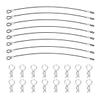 8Pack Metal Clip R Pin Rod with Steel Anti-Lost Rope RC Body Shell Clip Wire for 1/8 1/10 RC Car Compatible with Traxxas HSP Arrma Axial Redcat (Black) view 3