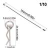 8Pack Metal Clip R Pin Rod with Steel Anti-Lost Rope RC Body Shell Clip Wire for 1/8 1/10 RC Car Compatible with Traxxas HSP Arrma Axial Redcat (Black) view 4