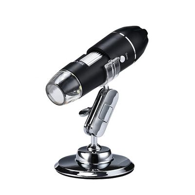 Adjustable 1600X 3 in 1 USB Digital Microscope Type-C Electronic Microscope Camera for 8 LED Zoom Magnifier (Color : Black, Size : 1000X) (Black 500X)