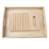 EUKVYQPX Montessori Natural Wooden Washboard Set, Washing Clothes rag Work Daily Life Teaching AIDS view 1