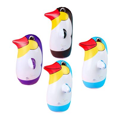 Mipcase 4pcs Penguin Tumbler Decor Inflatable Adorable Home Decoration Educational Animal Tumbler for Boys and Girls for Parties Weddings and Christmas Celebrations