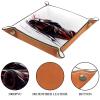 Dice Trays Black Race Car Holder Storage Box for Dice Games Like RPG DND, Microfiber Leather Dice Holder Portable Folding Rolling Dice Tray, 20.5x20.5cm view 3