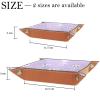 Dice Trays Skeletons Purple Holder Storage Box for Dice Games Like RPG DND, Microfiber Leather Dice Holder Portable Folding Rolling Dice Tray, 20.5x20.5cm view 4