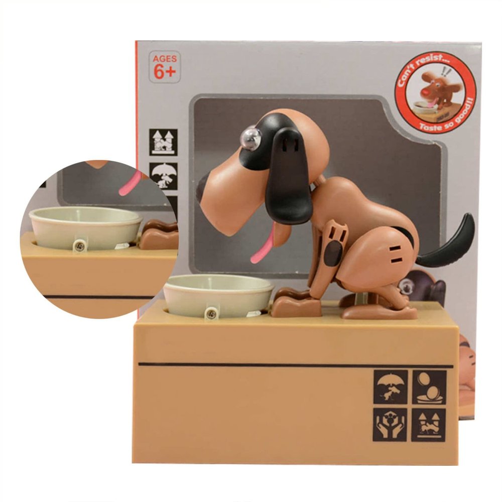 Akozon Creative Cartoon Cat Money Box - Stealing Cat & Saving Dog Piggy Bank Toy for Kids - Musical Savings Bank Children - Fun and Interactive Savings Toy (#1) (#2)